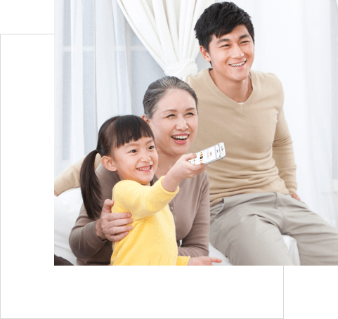 将手机里的照片投到电视上与家人一起分享快乐